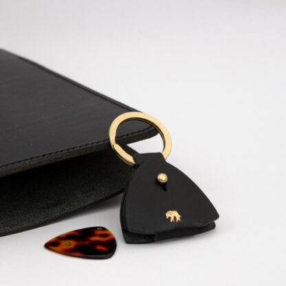 GUITAR PICK LEATHER CASE & KEY HOLDER